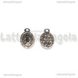 Ciondolo Medaglietta Madonna in Acciaio Inox 15x8mm