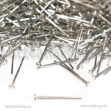 50 Chiodi o Spilli T in Acciaio Inox 15x0.7mm
