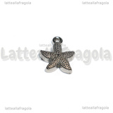 Ciondolo Stella Marina in Acciaio Inox 15.5x12x3mm