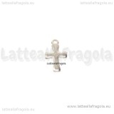 Charm Croce in Acciaio Inox 12x7mm