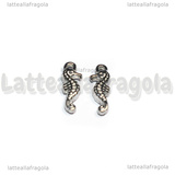 Ciondolo Cavalluccio Marino 3D in Acciaio Inox 14.5x5x3mm