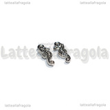Ciondolo Cavalluccio Marino 3D in Acciaio Inox 14.5x5x3mm