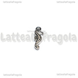 Ciondolo Cavalluccio Marino 3D in Acciaio Inox 14.5x5x3mm