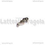 Ciondolo Cavalluccio Marino 3D in Acciaio Inox 14.5x5x3mm