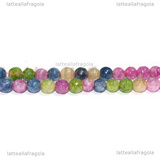 Perle in Giada Sfaccettata colori misti 4-4.5mm filo 38cm circa