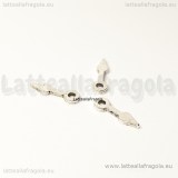 Lancetta orologio in metallo argento antico 15.8x4.7mm
