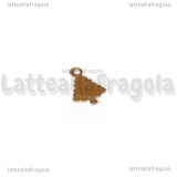 3 Charm Albero di Natale in Acciaio Inox 14x10mm