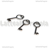 Ciondolo Chiave in Acciaio Inox 15x5.5x1mm