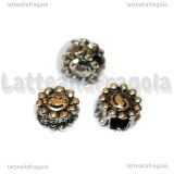 Sole Foro largo in metallo argento antico 10.5x7mm