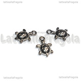 Charm Tartaruga in Acciaio Inox 15.5x8.5x3mm