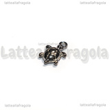 Charm Tartaruga in Acciaio Inox 15.5x8.5x3mm