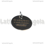 Ciondolo Se volevo piacere a tutti nascevo Nutella in acciaio inox 20mm