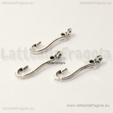 Charm Amo in metallo argento antico 20x5mm