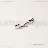 Charm Amo in metallo argento antico 20x5mm