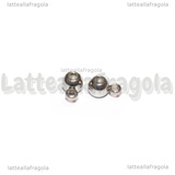 Portapendente in Acciaio Inox interno in silicone 6x4mm