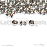 10 Coprischiaccini in Acciaio Inox 4x3.5x2.5mm