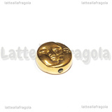 Spaziatore Sole Luna in Acciaio Inox Dorato 13x5mm