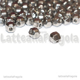 5 Sferette Sfaccettate in Acciaio Inox Dorato 4.8x4.3x4.3mm
