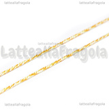 1Metro di Cordino in Cotone Melange Sabbia 1mm