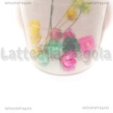 Bicchiere Graduato in Plastica con coperchio e fiori disidratati