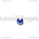5 Perle in Ceramica Blu 6mm