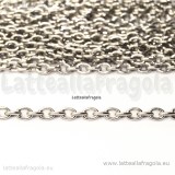 1 Metro catena acciaio inox maglie ovali 4x3mm