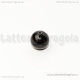 Perla in Giada Malese nera 12mm