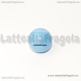 Sfera chiama angeli in rame smaltato azzurro 18mm