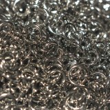 100 Anellini apribili in acciaio inox 6x1mm