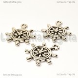 Ciondolo Timone in metallo argento antico 23x20mm