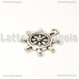 Ciondolo Timone in metallo argento antico 23x20mm