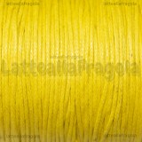 1 Metro di Cotone cerato Giallo 1mm