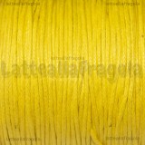 1 Metro di Cotone cerato Giallo 1mm