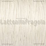 1 Metro di Cotone cerato Bianco 1mm