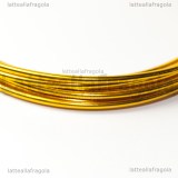 3 Metri Filo in Alluminio Giallo oro 2mm