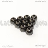 5 Perle in Ematite da 6mm