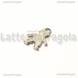 Charm Bimbo in Acciaio Inox 13x9mm