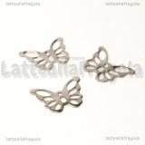 Farfalla filigranata in Acciaio Inox 14x10.5mm