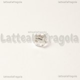 20 Perle sfaccettate in vetro cristal AB 6mm