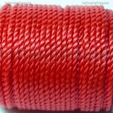 10 Metri (1 spoletta) di filo in nylon ritorto rosso 1mm
