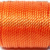 10 Metri (1 spoletta) di filo in nylon ritorto arancione 1mm
