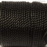 10 Metri (1 spoletta) di filo in nylon ritorto nero 1mm