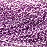 1 metro di Catena in Alluminio Viola maglia ritorta  6x3.5mm