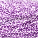 1 metro di Catena in Alluminio Viola maglia ritorta 6x3.5mm
