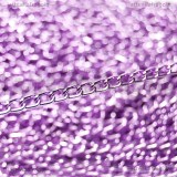 1 metro di Catena in Alluminio Viola maglia ritorta  6x3.5mm