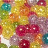 10 Perle in acrilico effetto Cracklè color imisti 10mm