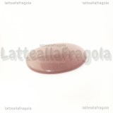 Cabochon in Occhi di Gatto Glicine 25x18mm