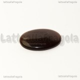 Cabochon in Occhi di Gatto Cioccolato 25x18mm