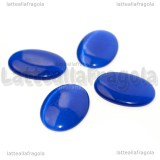 Cabochon in Occhi di Gatto Blu 25x18mm