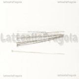 Chiodo o spillo in Argento 925 a T 35x0.5mm